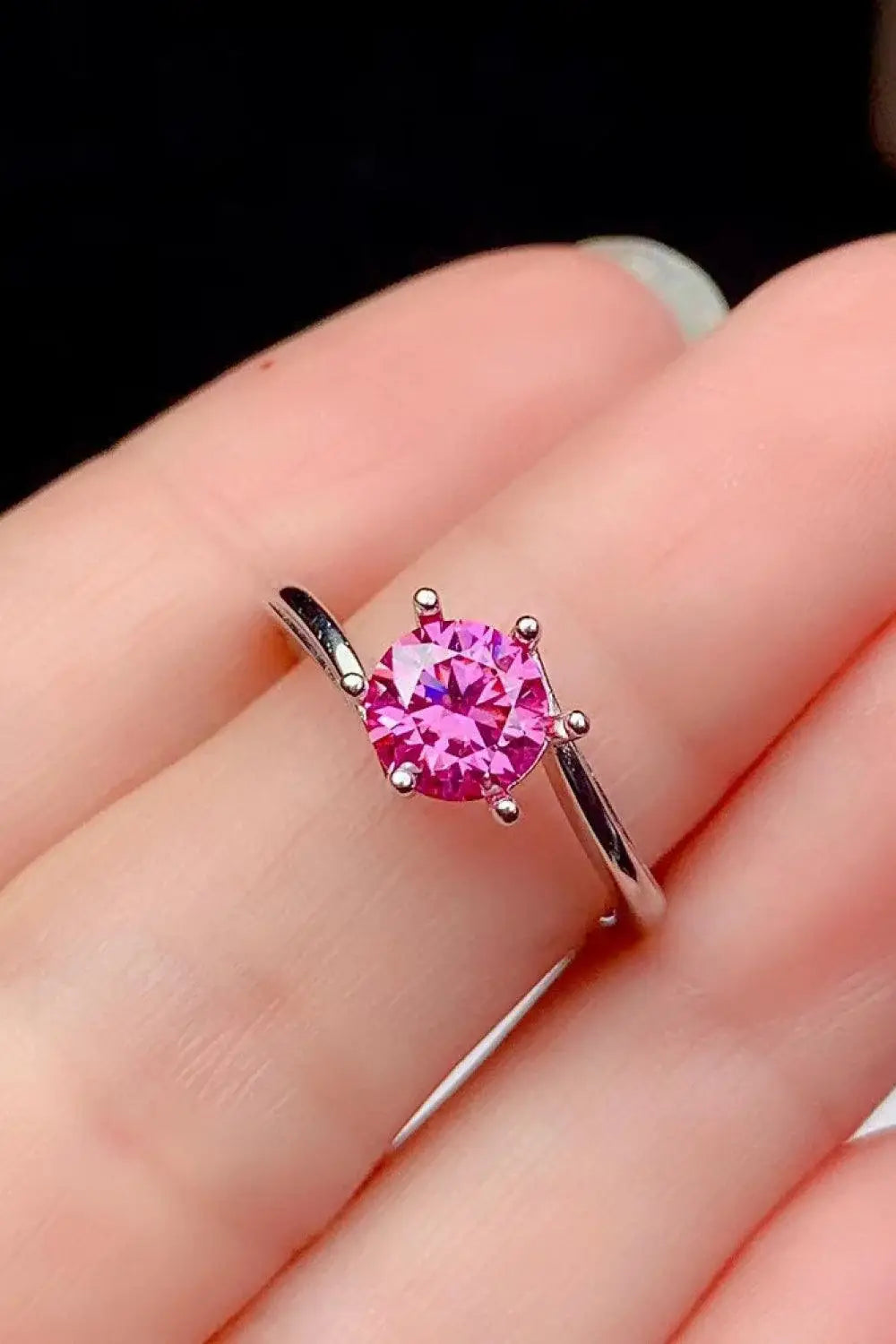 Can't Stop Your Shine 1 Carat Moissanite Ring - Trendsi - Flyclothing LLC