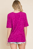BOMBOM At The Fair Animal Textured Top - Trendsi