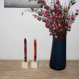 Set of Three Boxed Tall Hand-Painted Candles - Indaeuko Design - Nobunto - Nobunto - Flyclothing LLC