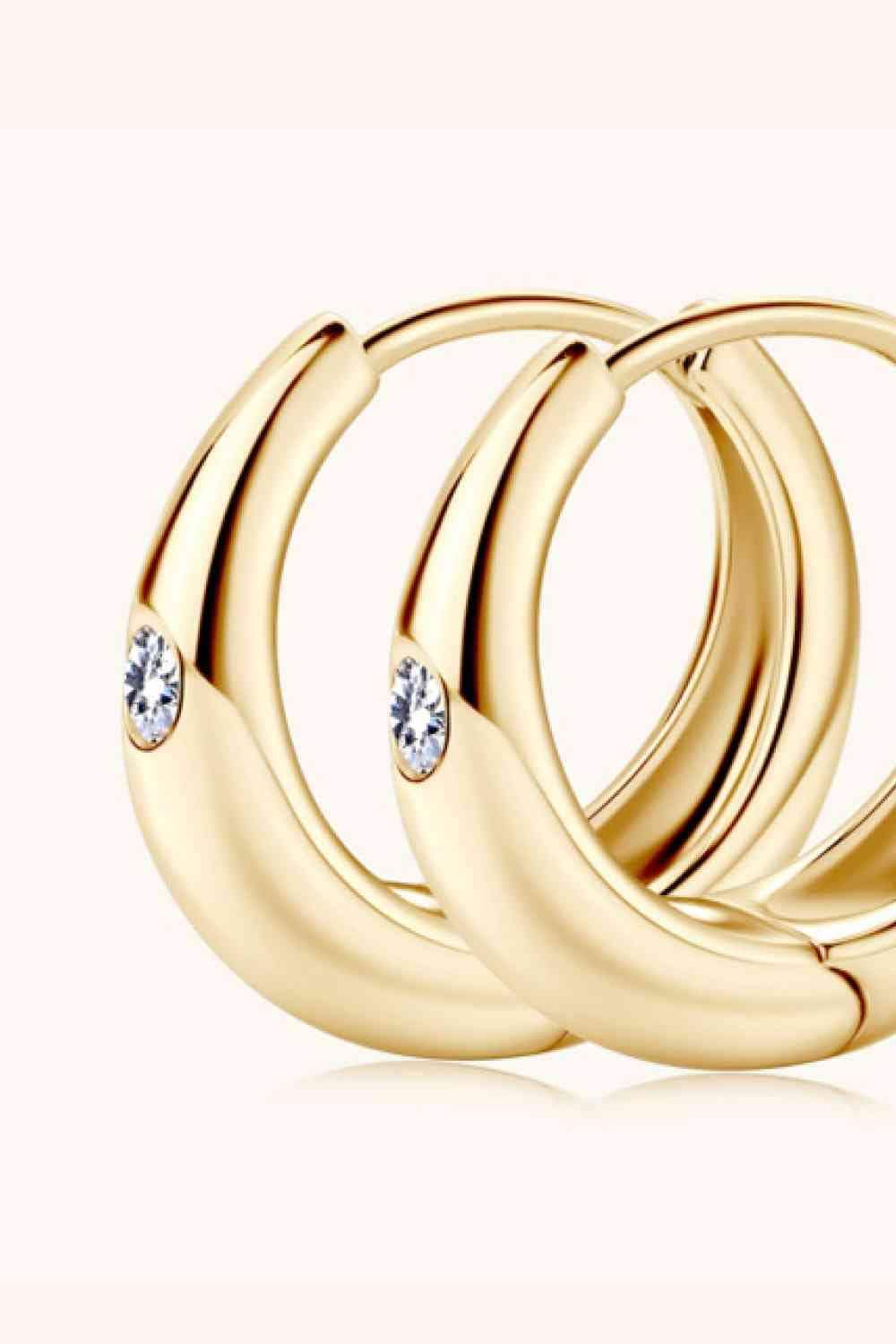Moissanite 925 Sterling Silver Earrings - Trendsi - Flyclothing LLC