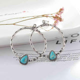 Artificial Turquoise Drop Earrings - Trendsi