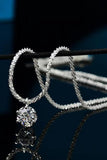 1 Carat Moissanite 925 Sterling Silver Necklace - Trendsi