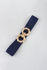 Zinc Alloy Buckle Elastic Belt - Trendsi - Flyclothing LLC