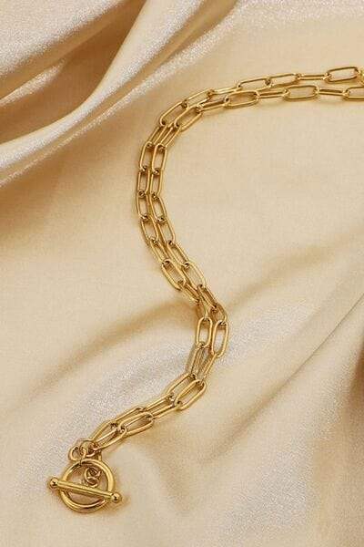 Chain Stainless Steel Necklace - Trendsi - Flyclothing LLC