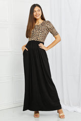 Celeste Essential Full Size Maxi Dress in Leopard - Trendsi
