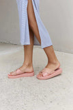 Forever Link Studded Cross Strap Sandals in Blush - Trendsi - Flyclothing LLC