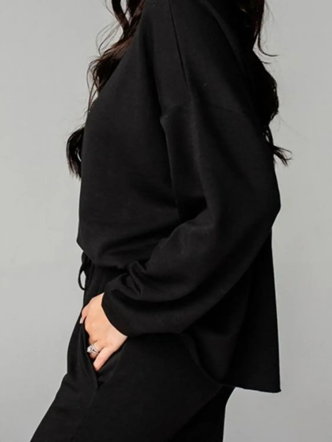 Distressed Sweatshirt and Joggers Set - Trendsi - Flyclothing LLC