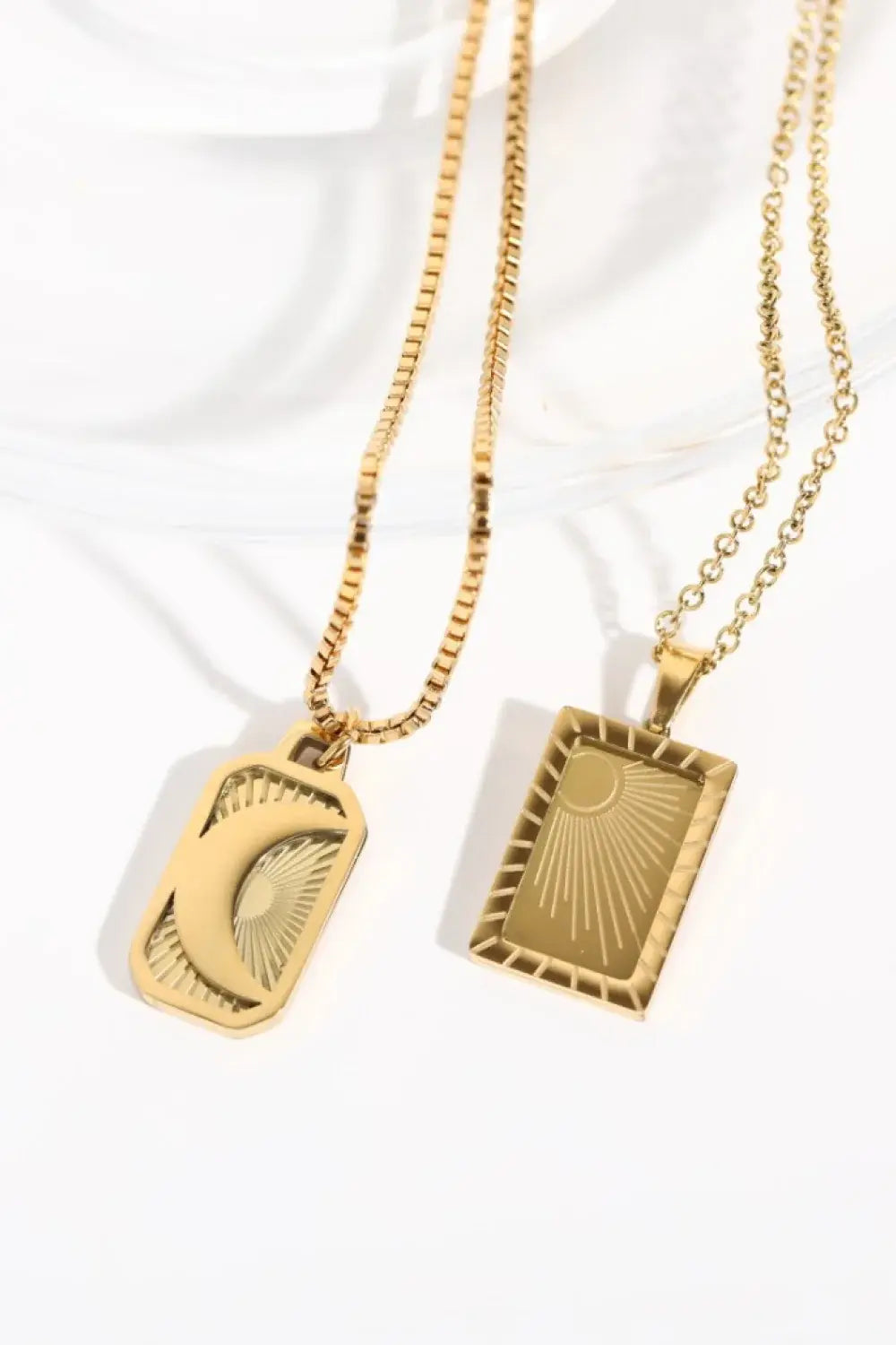Stainless Steel 18K Gold-Plated Necklace - Trendsi - Flyclothing LLC