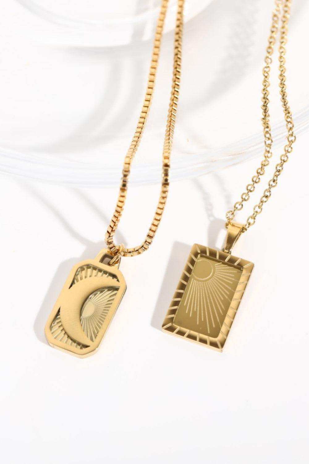 Stainless Steel 18K Gold-Plated Necklace - Trendsi - Flyclothing LLC