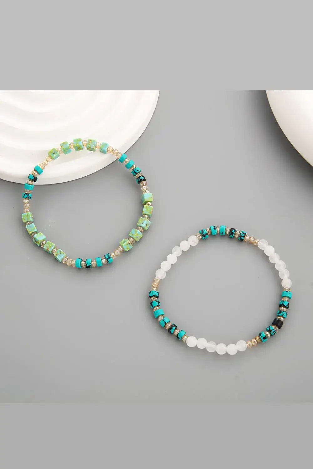 Crystal & Natural Stone Bracelet - Trendsi - Flyclothing LLC