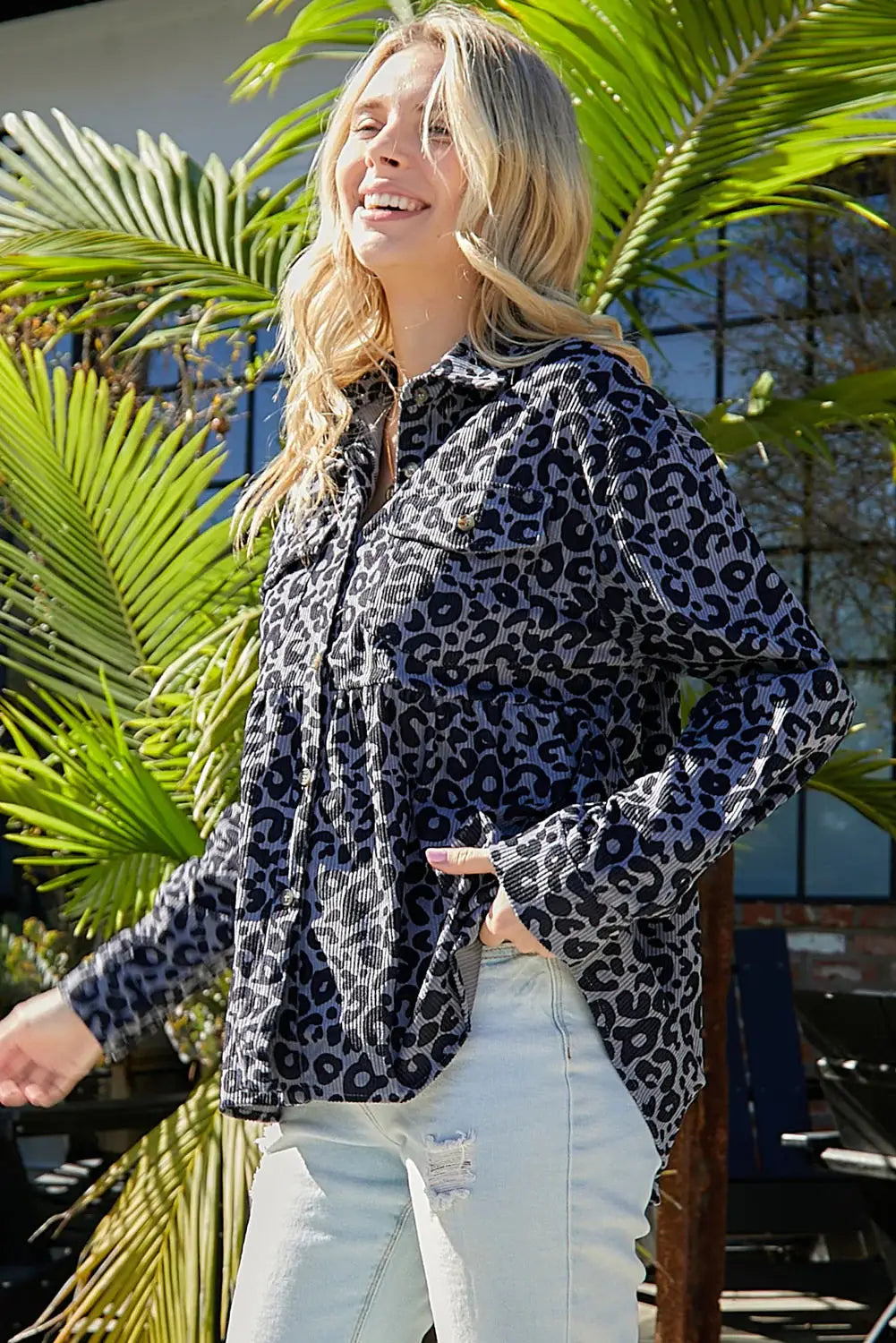 Button Down Shirt Jacket - Trendsi - Flyclothing LLC