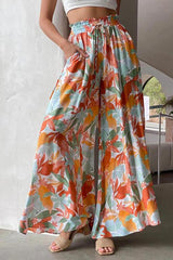 Tied Wide Leg Pants - Trendsi