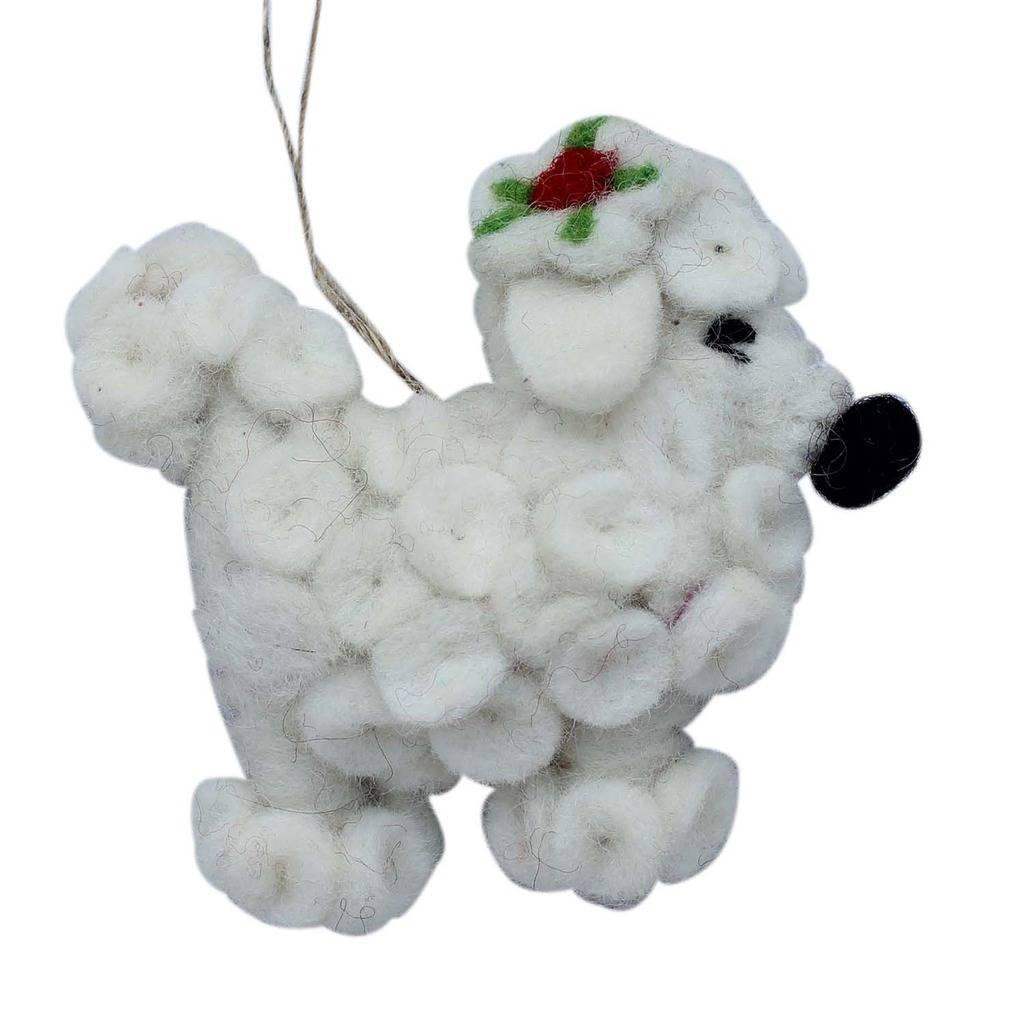 Poodle Felt Ornament - Global Groove (H) - Global Groove (H) - Flyclothing LLC