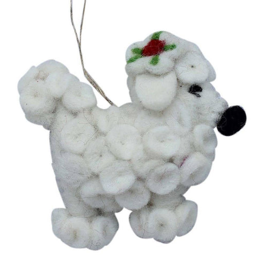 Poodle Felt Ornament - Global Groove (H) - Global Groove (H)