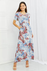 Celeste In My Feels Full Size Paisley Maxi Dress - Trendsi