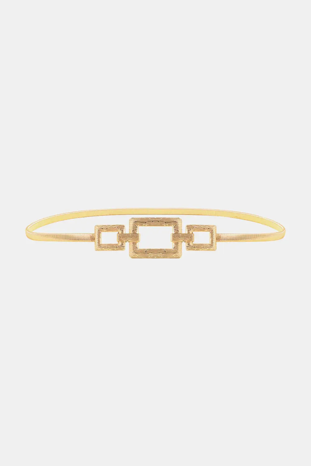 Square Shape Zinc Alloy Buckle Iron Belt - Trendsi - Flyclothing LLC