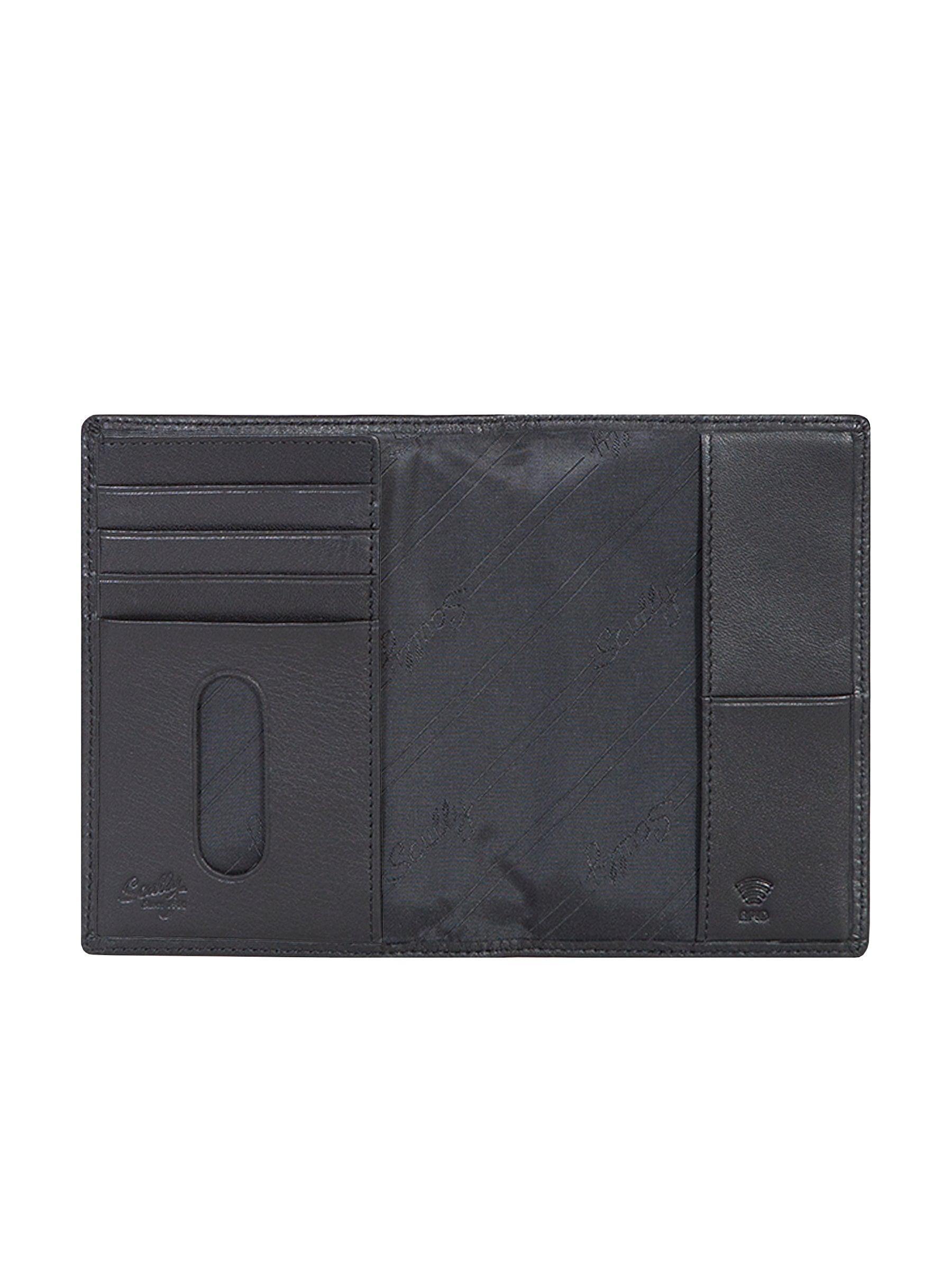 Scully BLACK PASSPORT CASE - Scully Leather