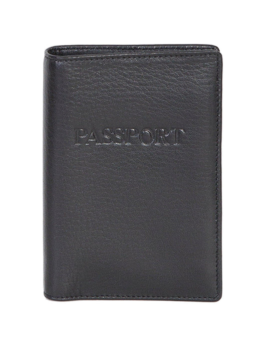 Scully BLACK PASSPORT CASE - Scully Leather