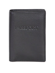 Scully BLACK PASSPORT CASE - Scully Leather