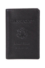 Scully BLACK PASSPORT COVER - Scully Leather