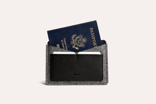 Kiko Leather Passport Holder - Kiko