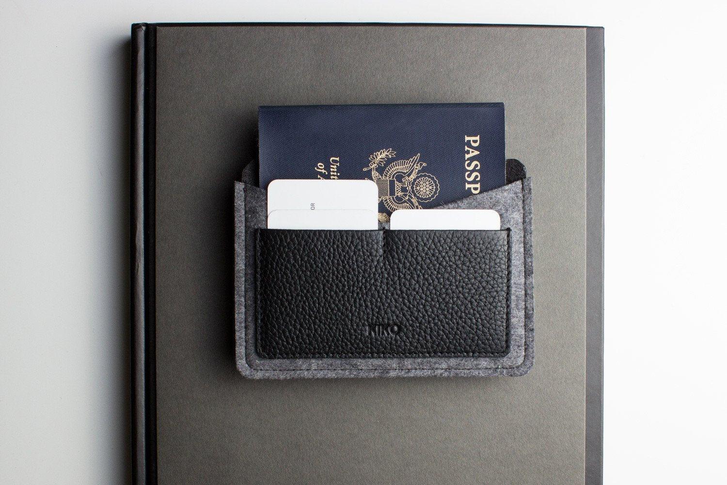 Kiko Leather Passport Holder - Flyclothing LLC