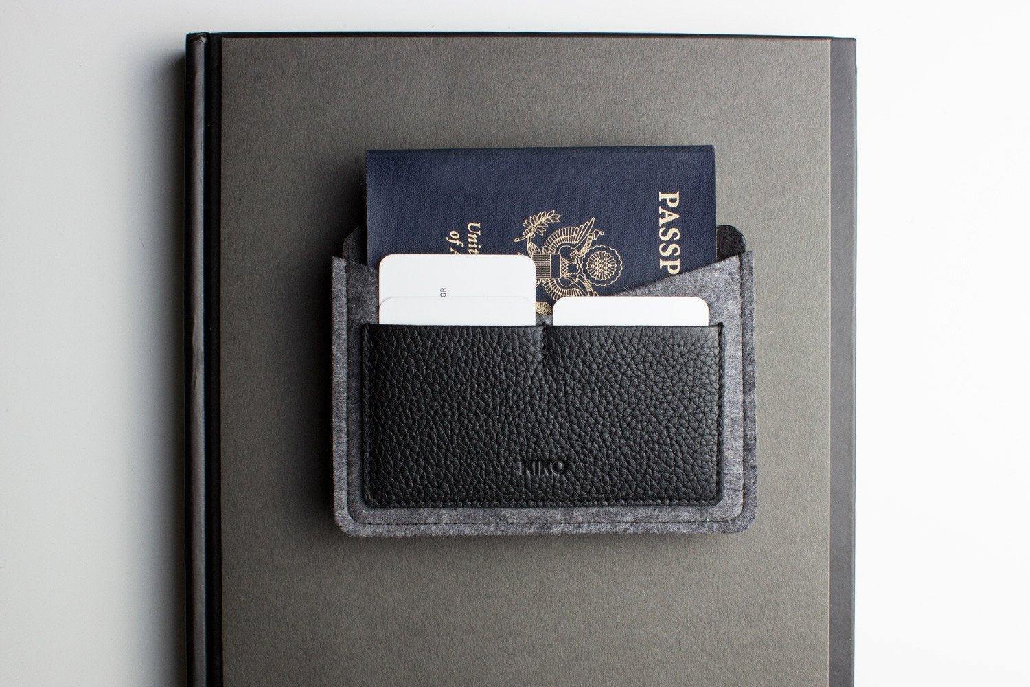 Kiko Leather Passport Holder - Kiko