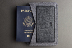 Kiko Leather Passport Holder - Kiko