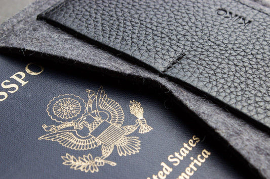 Kiko Leather Passport Holder - Kiko