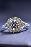 Two-Tone Moissanite Ring - Trendsi