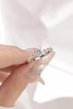 1 Carat Moissanite 925 Sterling Silver Ring - Trendsi
