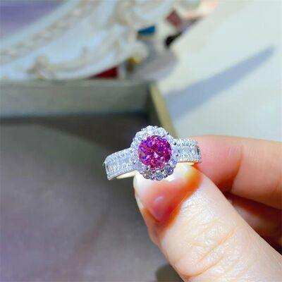 1 Carat Moissanite 925 Sterling Silver Ring - Trendsi - Flyclothing LLC