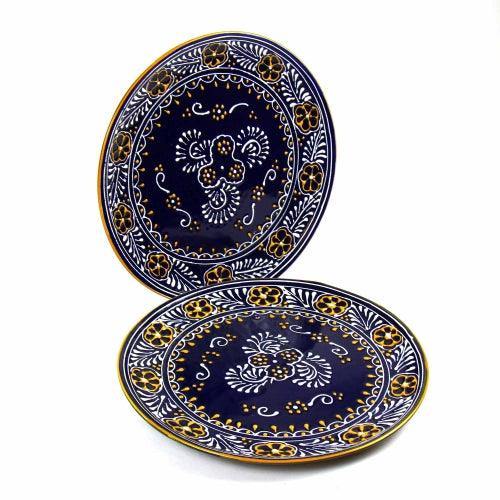 Dinner Plates 11.8in - Blue, Set of Two - Encantada - Flyclothing LLC