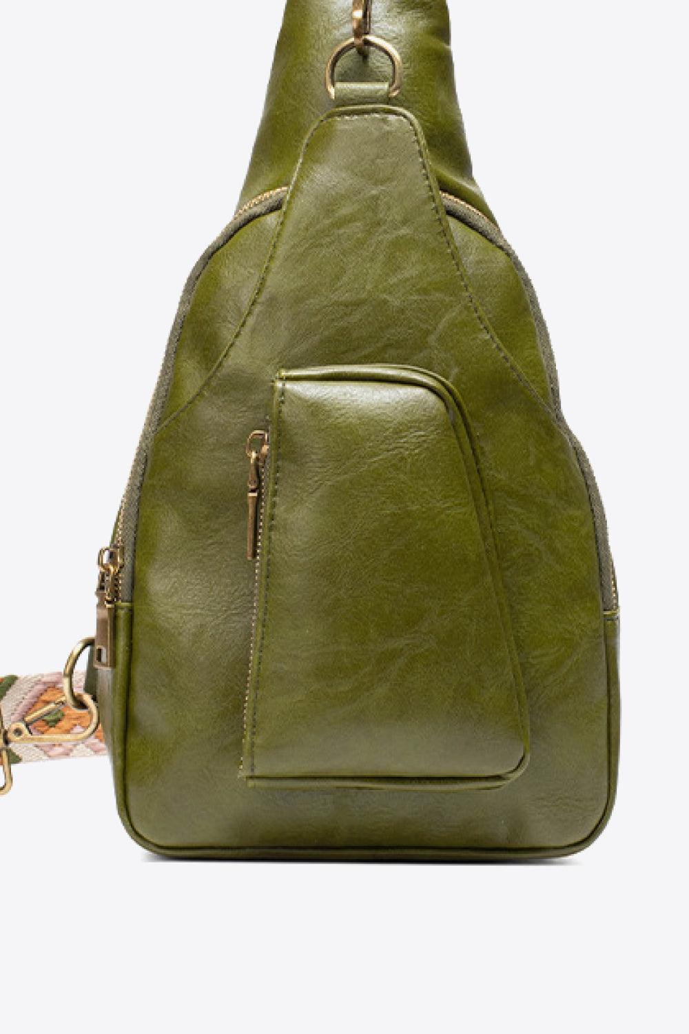 All The Feels PU Leather Sling Bag - Trendsi