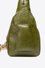 All The Feels PU Leather Sling Bag - Trendsi