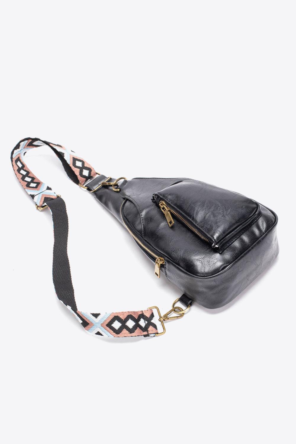 All The Feels PU Leather Sling Bag - Trendsi
