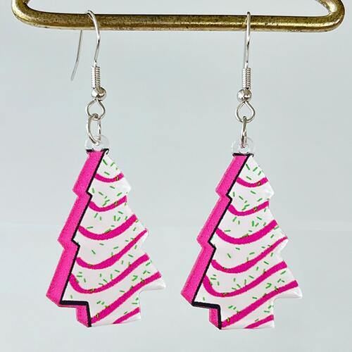 Geometric Shape Acrylic Dangle Earrings - Trendsi