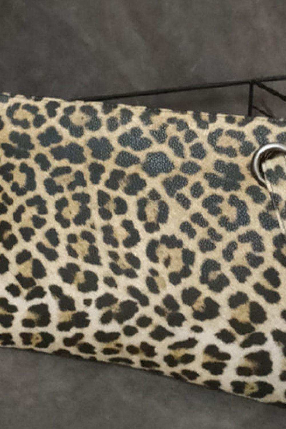 Leopard PU Leather Clutch - Trendsi - Flyclothing LLC
