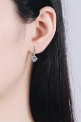 1 Carat Moissanite Drop Earrings - Trendsi
