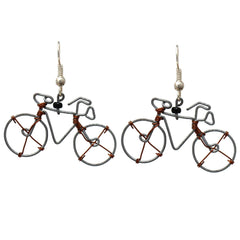Recycled Wire Bicycle Earrings - Set of 10 - Creative Alternatives