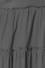 Double Take Half Button Long Sleeve Ruffle Hem Blouse - Trendsi - Flyclothing LLC