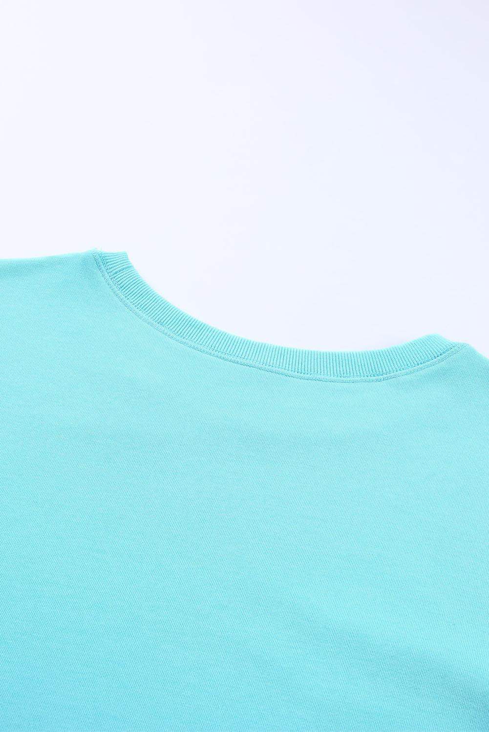 Side Slit Drop Shoulder Sweatshirt - Trendsi - Flyclothing LLC