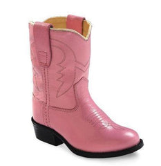 Old West Pink Toddler Round Toe Boots - Flyclothing LLC