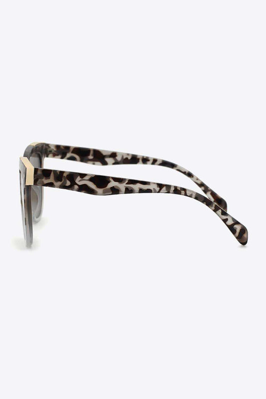 Tortoiseshell Polycarbonate Frame Full Rim Sunglasses - Trendsi - Flyclothing LLC