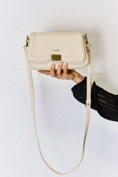 David Jones PU Leather Crossbody Bag - Trendsi - Flyclothing LLC