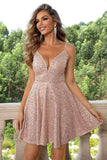 Sequin Spaghetti Strap Dress - Trendsi - Flyclothing LLC