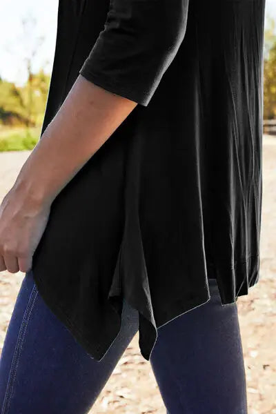 Basic Bae Full Size Round Neck Pocketed T-Shirt - Trendsi - Flyclothing LLC