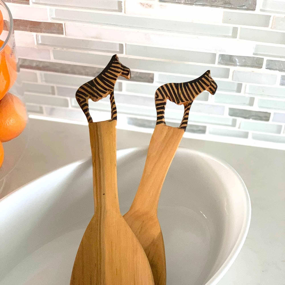 Zebra Salad Serving Set - Jedando - Flyclothing LLC