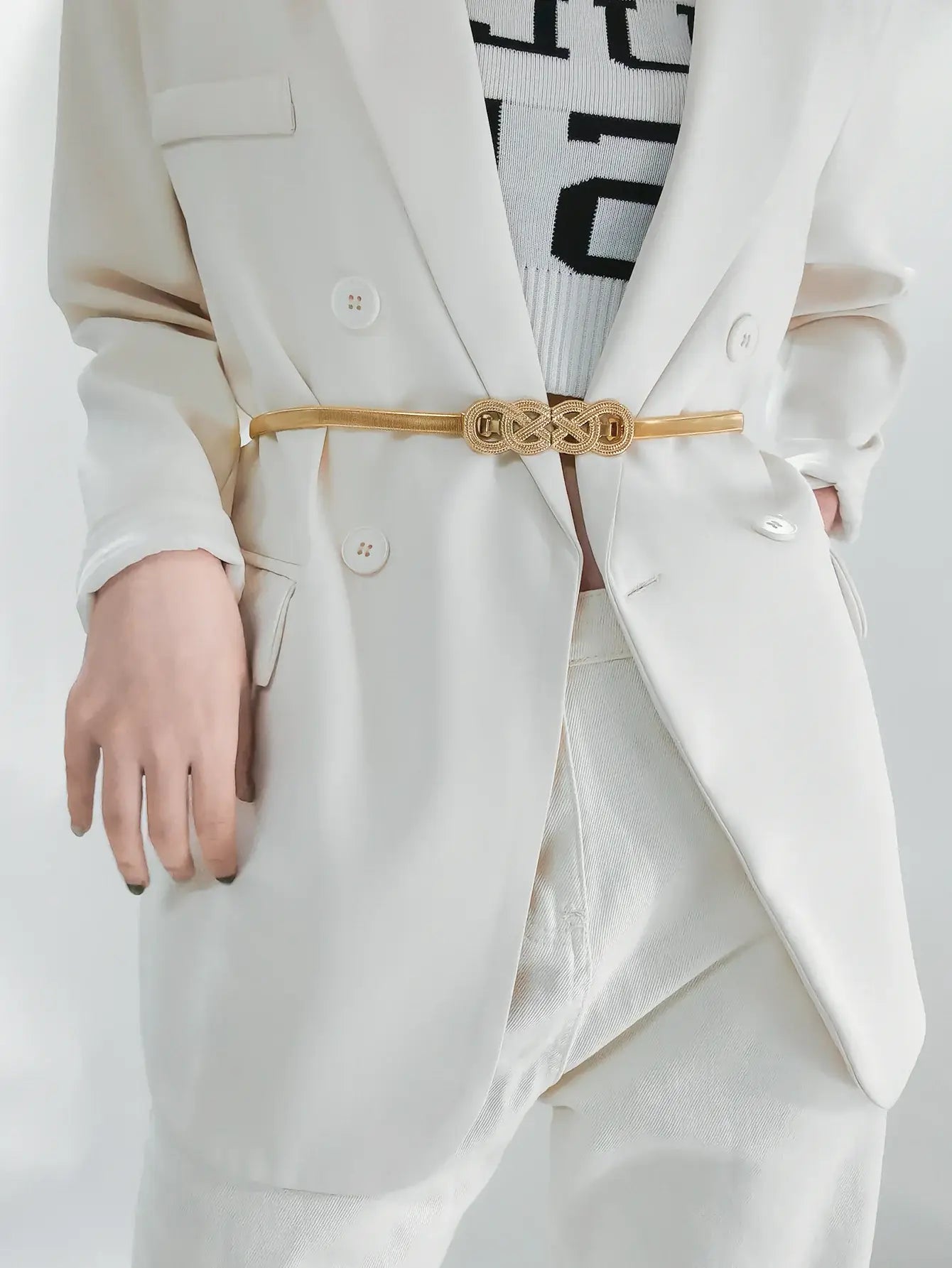 Knot Buckle Metal Belt - Trendsi - Flyclothing LLC