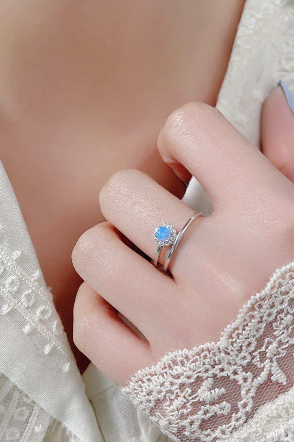 Opal Bypass Ring - Trendsi - Flyclothing LLC
